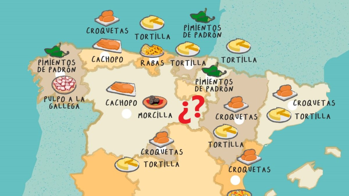 Mapa gastronómico según las preferencias de los usuarios de Glovo. GLOVO