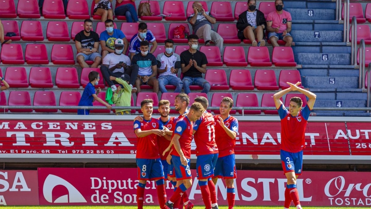 El Numancia quiere volver a celebrar una victoria en Los Pajaritos. MARIO TEJEDOR