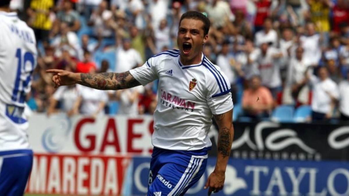 Jorge Pombo, jugador del Real Zaragoza.-EL PERIÓDICO / ARCHIVO