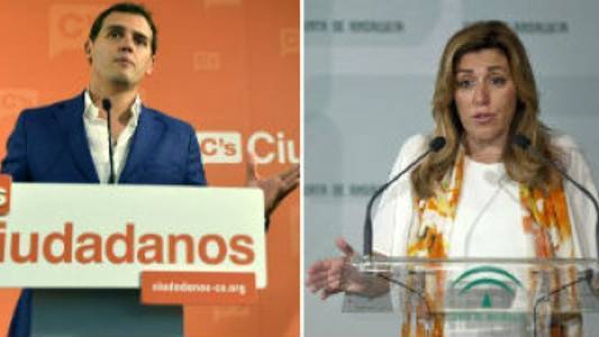 Albert Rivera y Susana Díaz.-