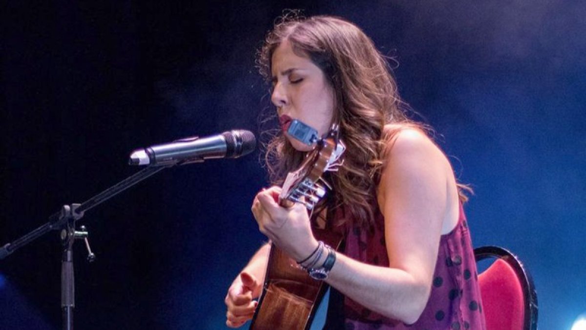 Paula Martínez, ganadora del Soria Talent 2020 durante la final en octubre.