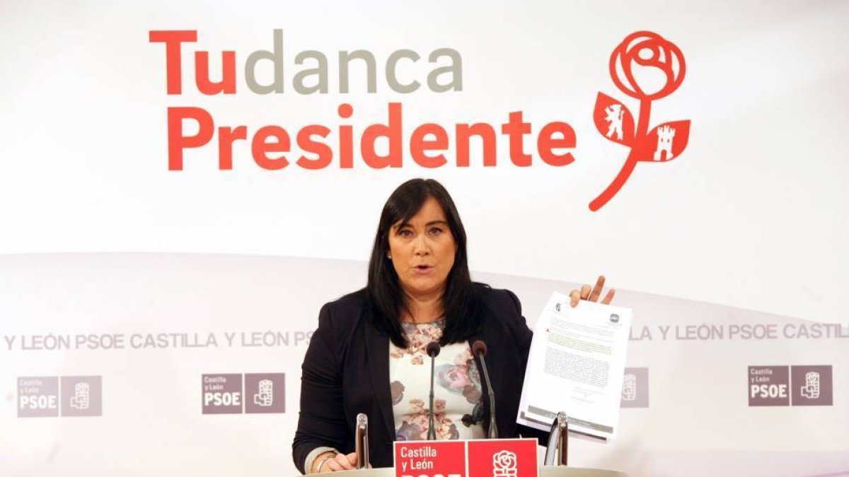 La secretaria de Organización del PSOE de Castilla y León, Ana Sánchez,-Ical