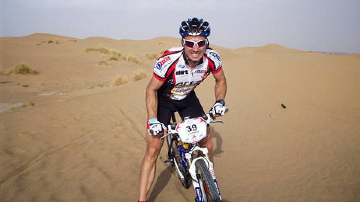 Gómez Miranda en la pasada edición de la Titan Desert-