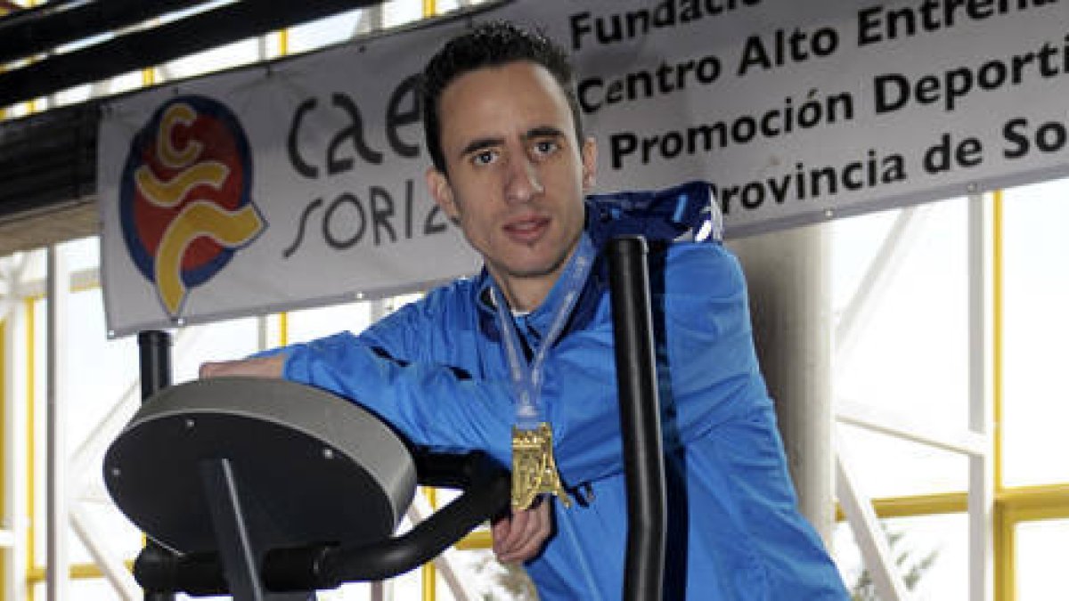 Olmedo en las instalaciones del Caep. / U. Sierra-