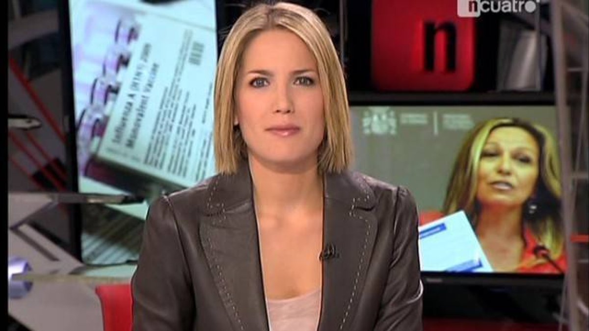 Silvia Intxaurrondo, durante su etapa en los informativos de Cuatro.-Foto: CUATRO