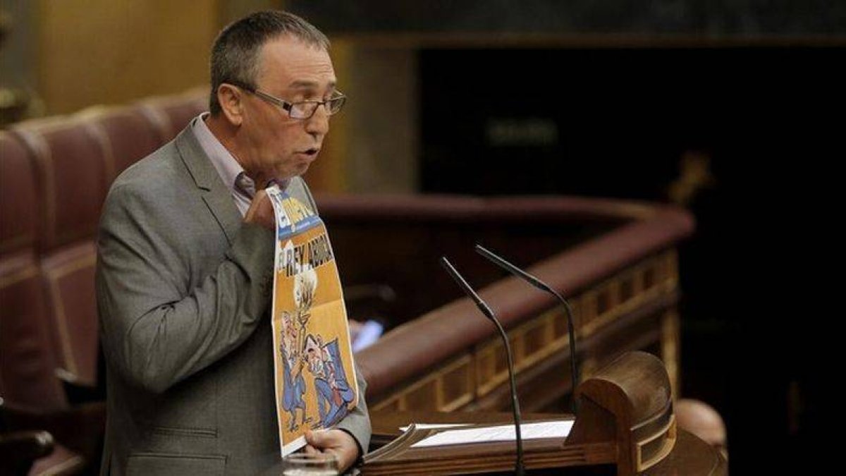El diputado de Compromís en el Congreso, Joan Baldoví, en un pleno de la Cámara baja.-Foto: JOSÉ LUIS ROCA
