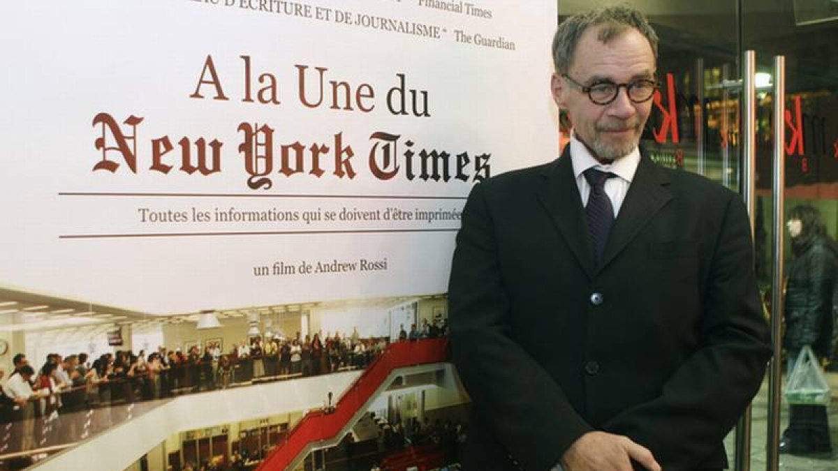 David Carr, en el estreno de un documental sobre 'The New York Times', en noviembre del 2011.-Foto:   AP / MICHEL EULER