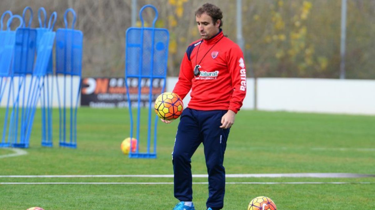 El entrenador del Numancia Jagoba Arrasate.-ÁLVARO MARTÍNEZ