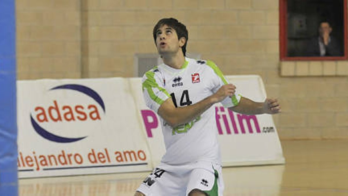 Aharón Gámiz en un partido de la pasada temporada. / Diego Mayor-