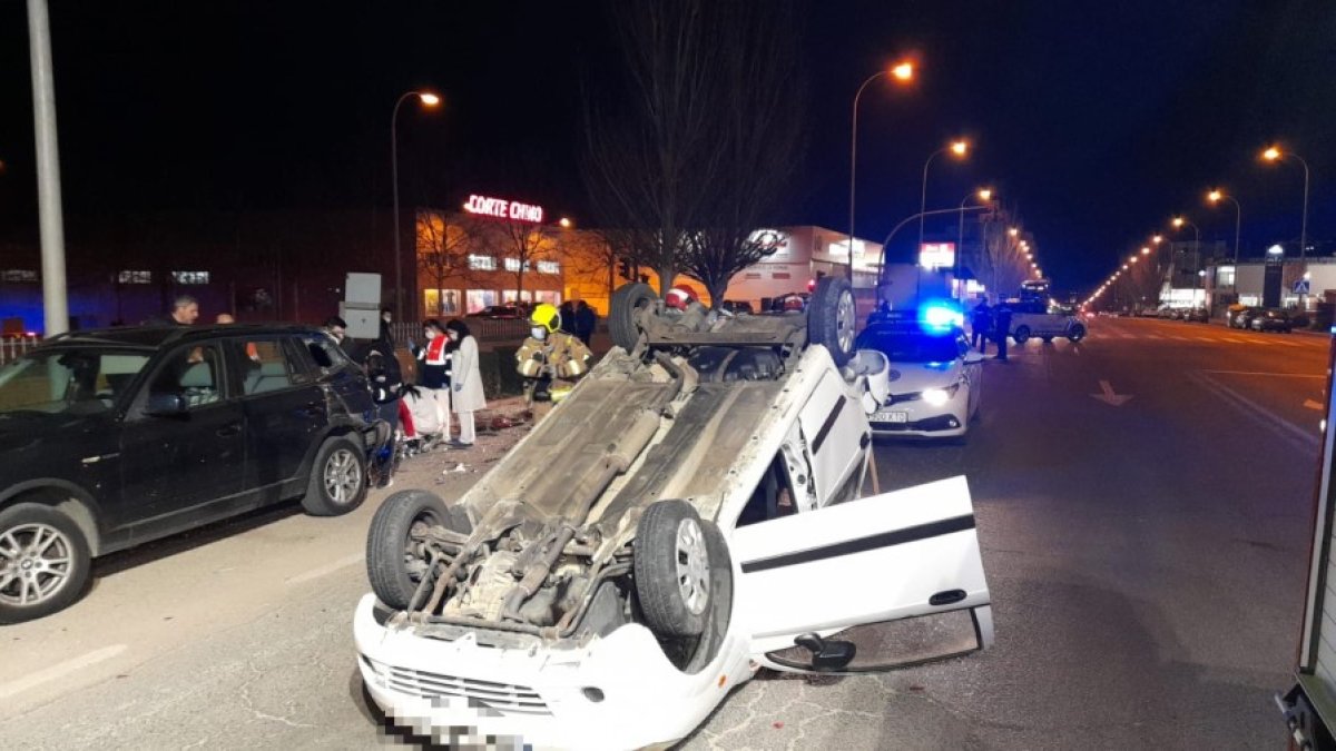 Estado de los dos vehículos tras el accidente. HDS