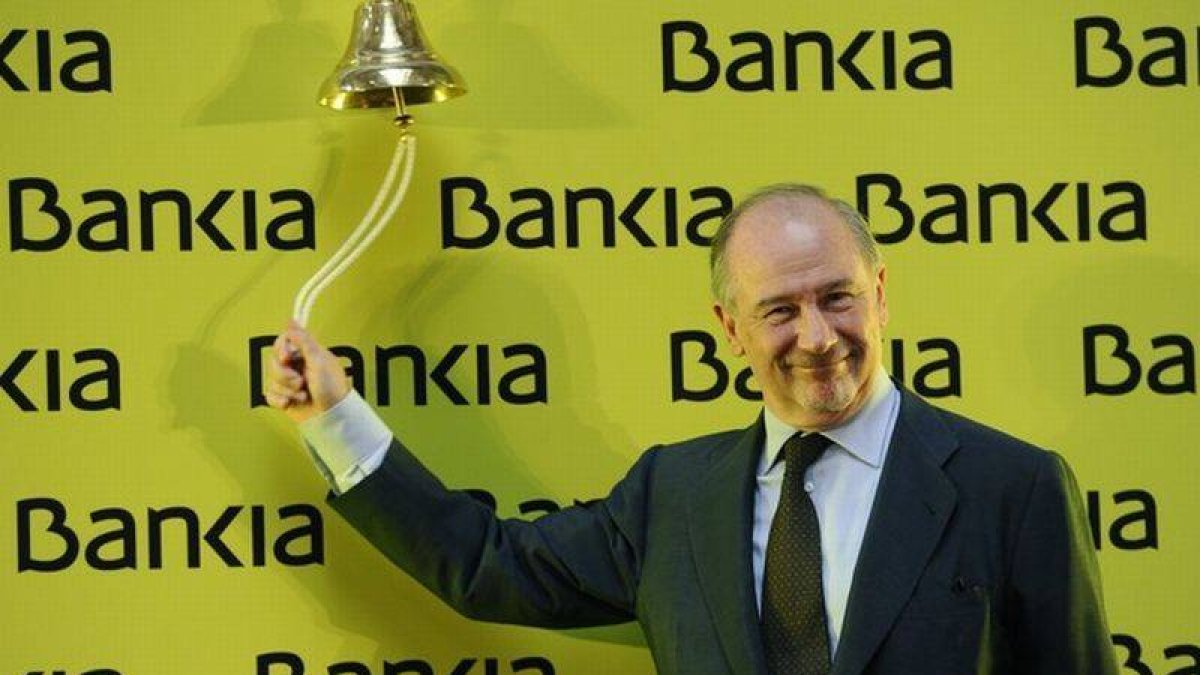 Rodrigo Rato, el día de la salida a bolsa de Bankia.-Foto: PIERRE-PHILIPPE MARCOU / AFP