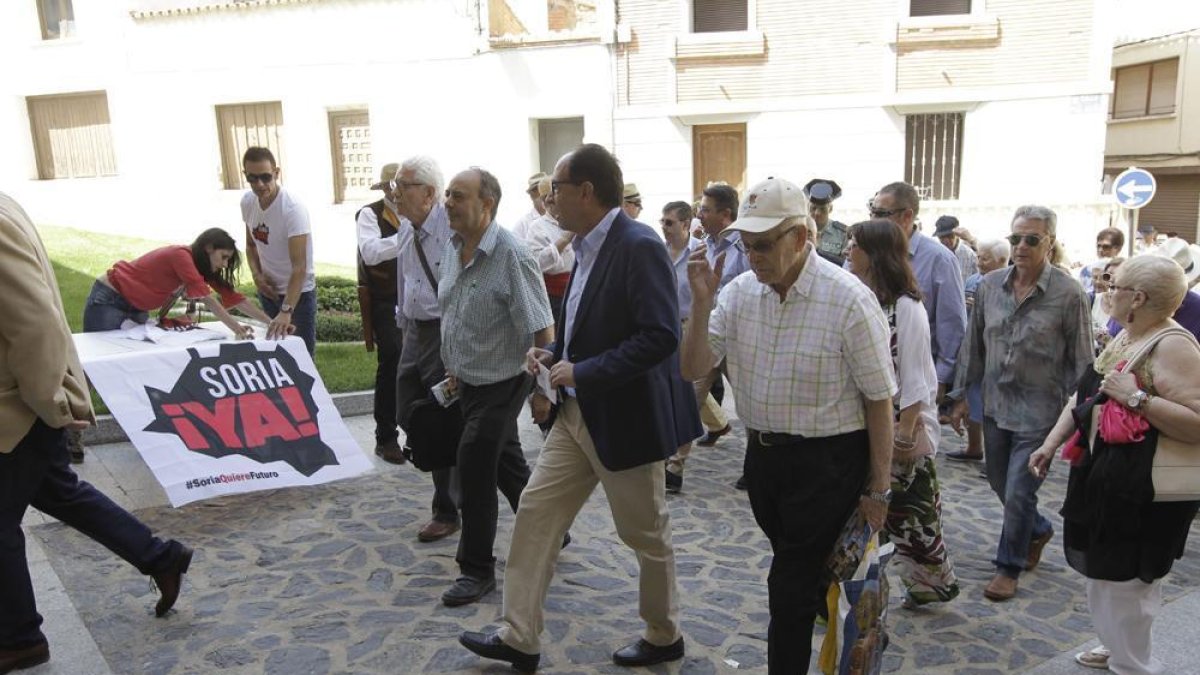 Presencia de Soria Ya en el Encuentro de Casas de Soria celebrado en Ágreda.-LUIS ÁNGEL TEJEDOR