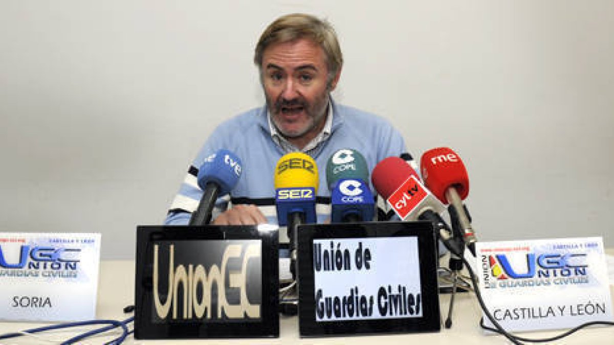 Manuel Mato, secretario de la Unión de Guardias Civiles de Castilla y León. / V. G. -