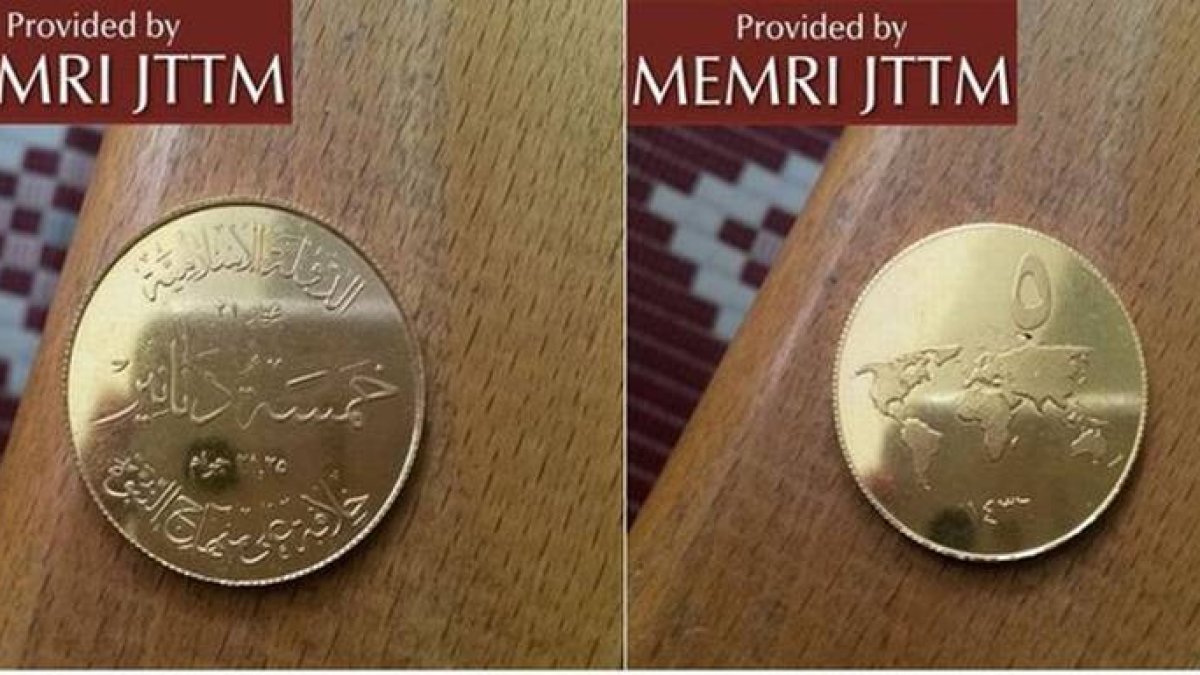 Monedas acuñadas por el Estado Islámico.-