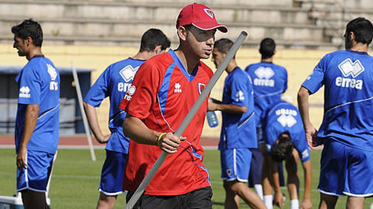 El técnico del Numancia, Pablo Machín. / ÚRSULA SIERRA-
