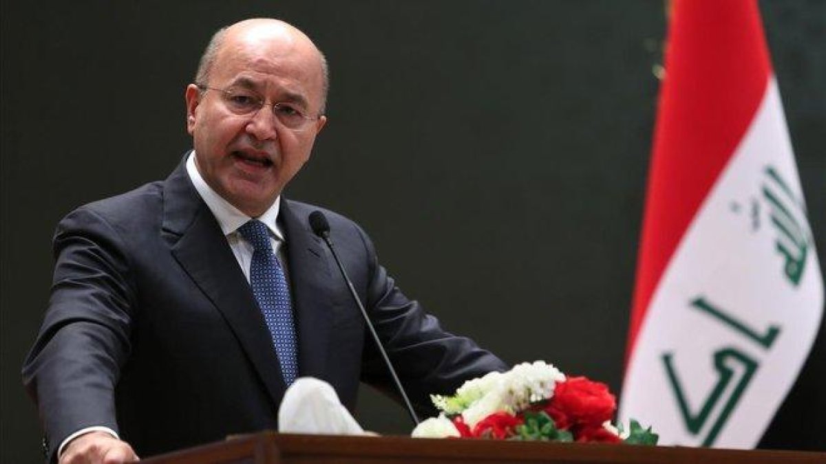 El presidente de Irak, Barham Saleh.-AFP