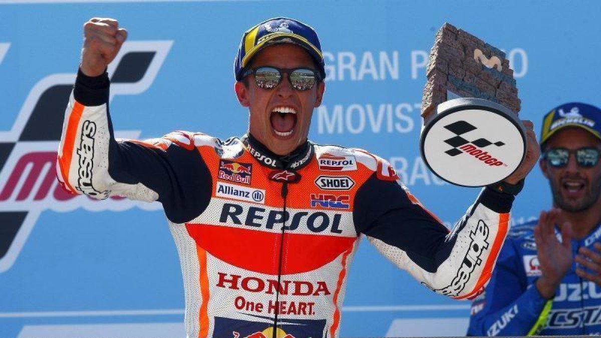 Marc Márquez, este domingo en Motorland.-JAIME GALINDO