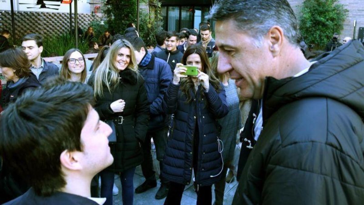 El líder del PPC Xavier García Albiol en un acto de Nuevas Generaciones.-ROGER PI DE CABANYES (ACN)