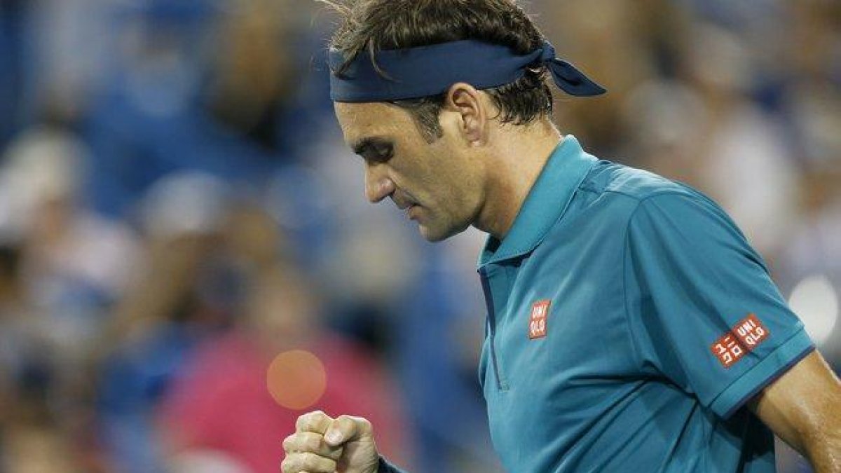 Federer acabó el partido con 58 puntos que sumó de los 42 logrados con el saque.-THE CINCINNATI ENQUIRER