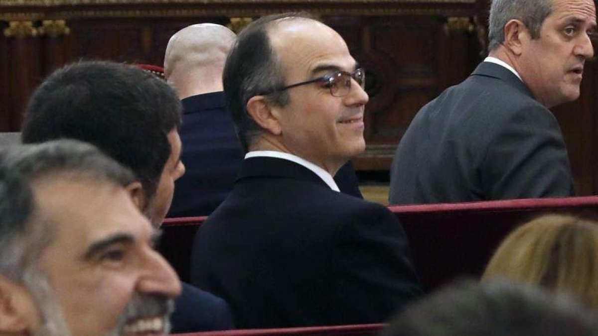 El exconseller Jordi Turull, durante una sesión del juicio en el Supremo.-J. J. GUILLÉN (EFE)