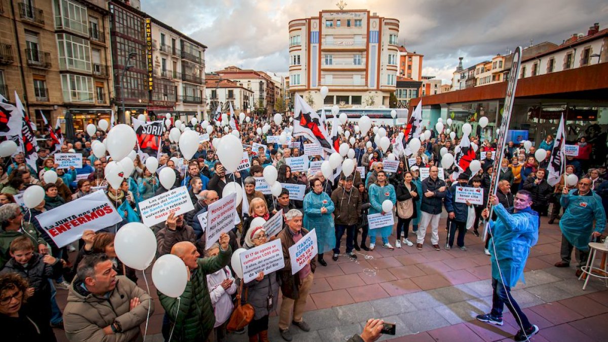 Manifestación de Soria Ya por una sanidad digna. MARIO TEJEDOR