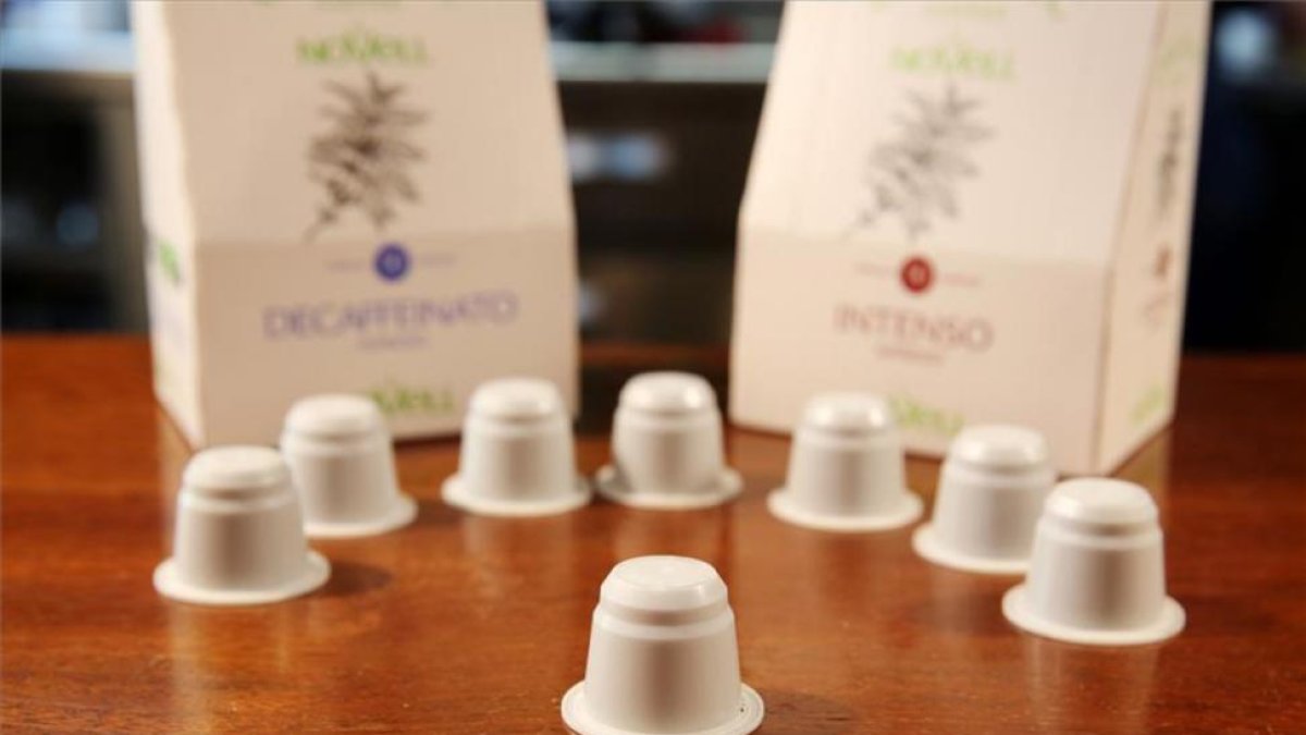 Las nuevas cápsulas compostables compatibles con Nespresso.-RICARD CUGAT