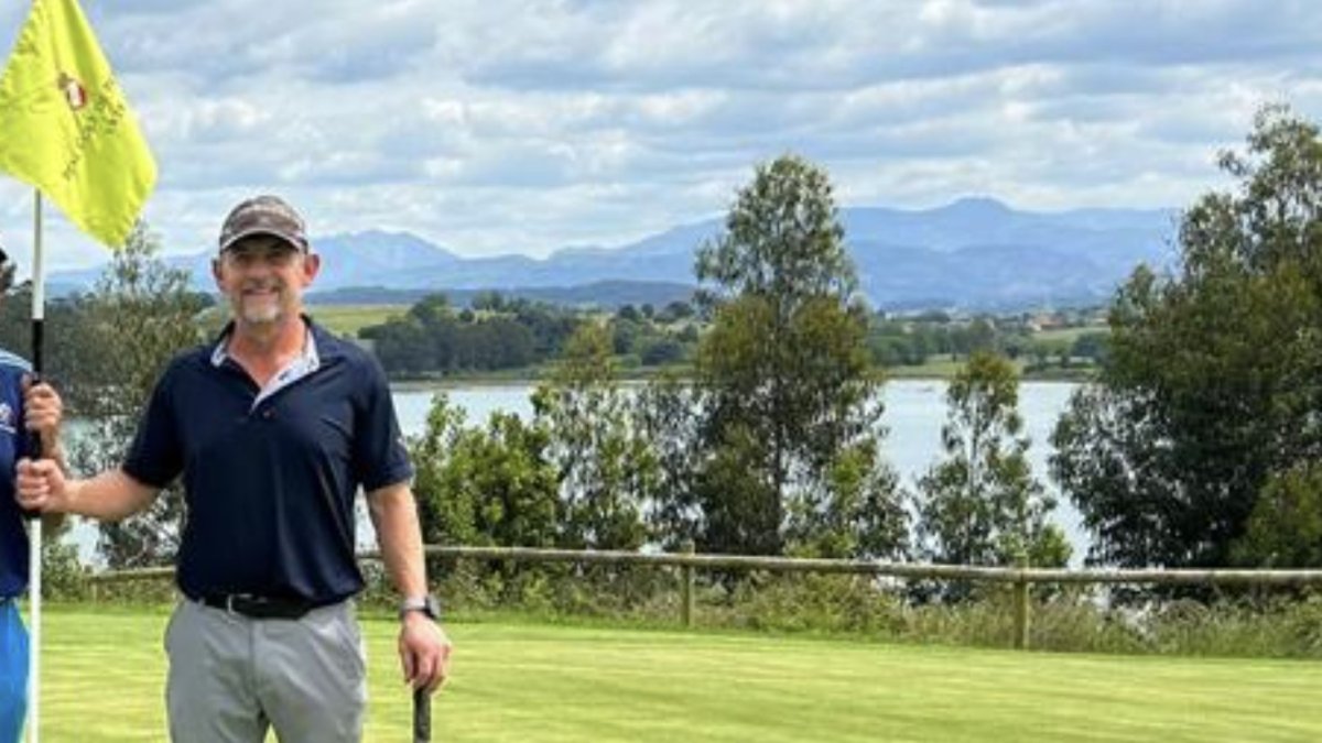 El jugador del Club de Golf Soria José Javier Sainz. HDS