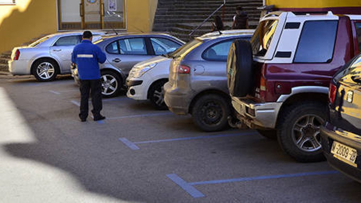 Zona azul en Soria. ÁLVARO MARTÍNEZ-