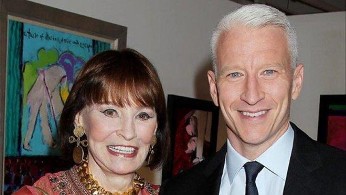 Gloria Vanderbilt y Anderson Cooper.-AP