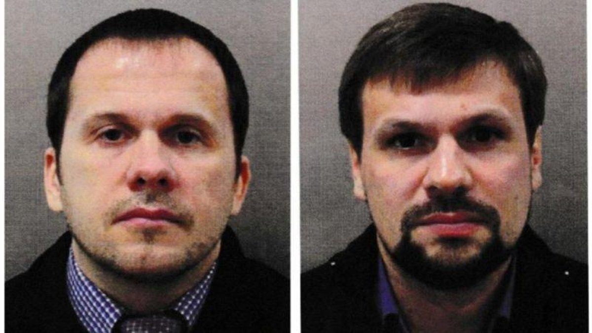 Alexander Petrov y Ruslan Boshirov, acusados de envenenar al exespía ruso Sergei Skripal y a su hija.-REUTERS