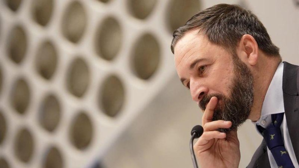 El presidente de Vox, Santiago Abascal.-JOSE LUIS ROCA