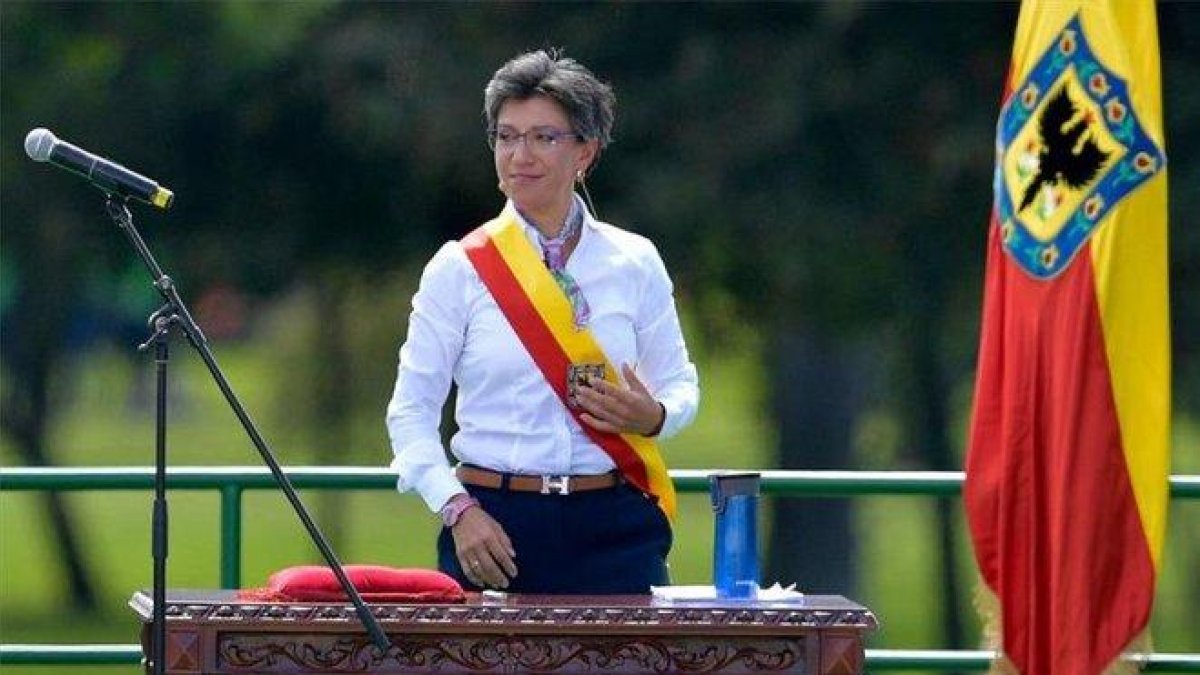 Claudia López, alcaldesa de Bogotá, Colombia.-AFP