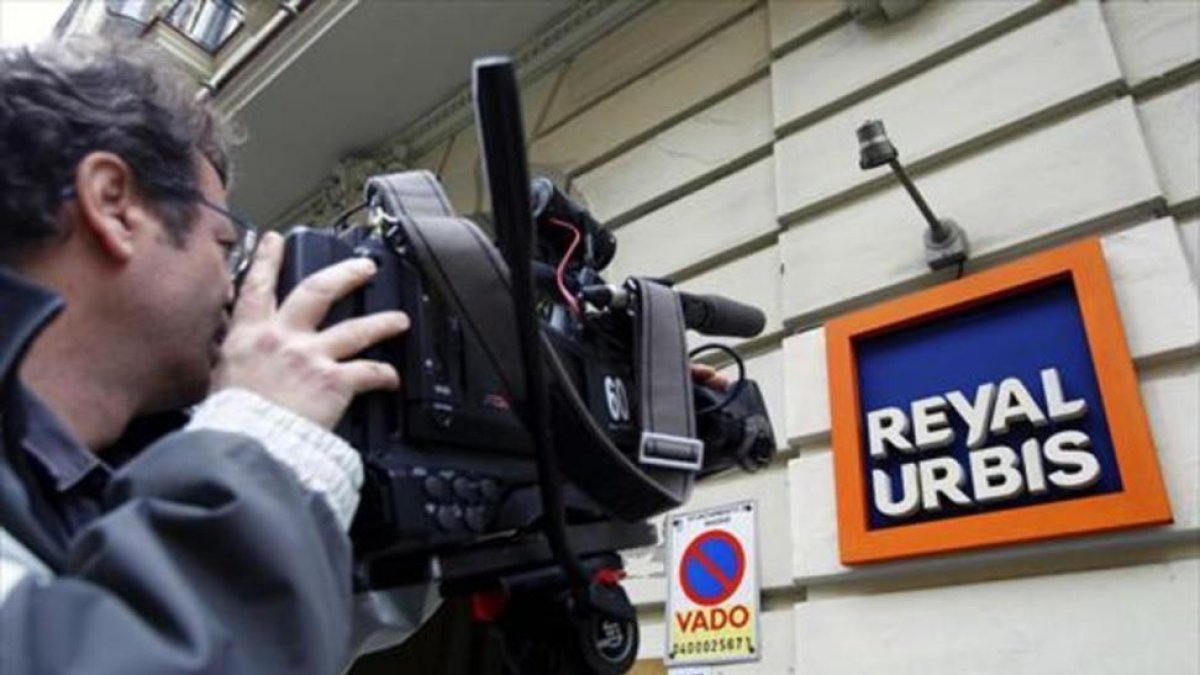 Fachada de la sede de Reyal Urbis en Madrid.-CHEMA MOYA