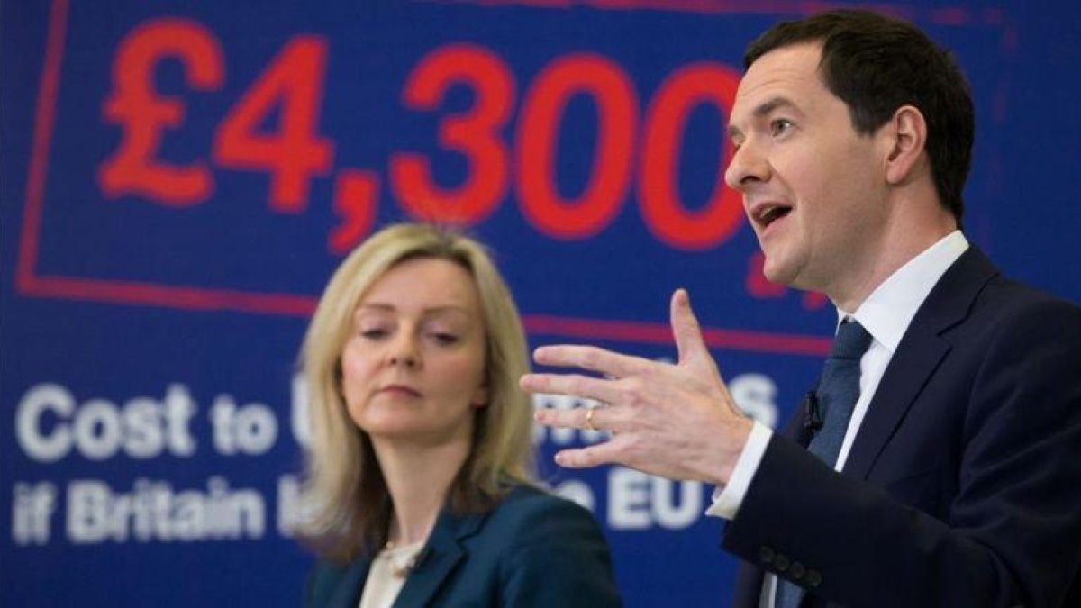 George Osborne en un acto cuando era ministro de Economía.-AFP / MATT CARDY