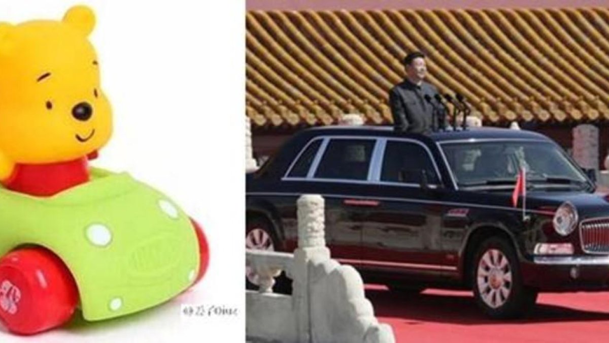 Xi Jinping es comparado y ridiculizado con imágenes de Winnie the Pooh.-