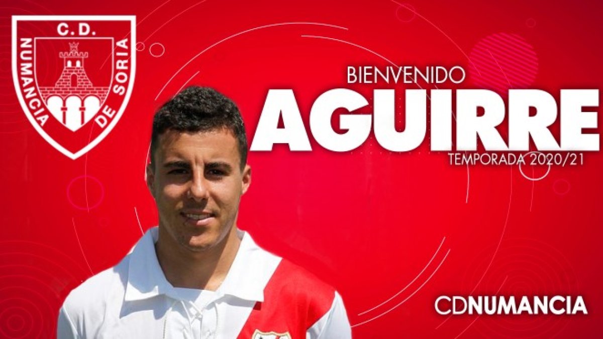 Diego Aguirre puede jugar de lateral y de extremo izquierdo. CD NUMANCIA
