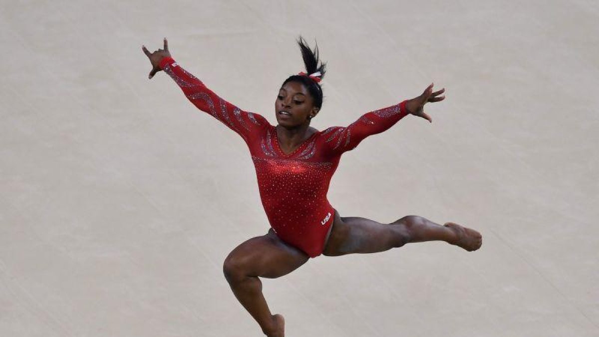 Simone Biles, en los Juegos de Río.-AFP