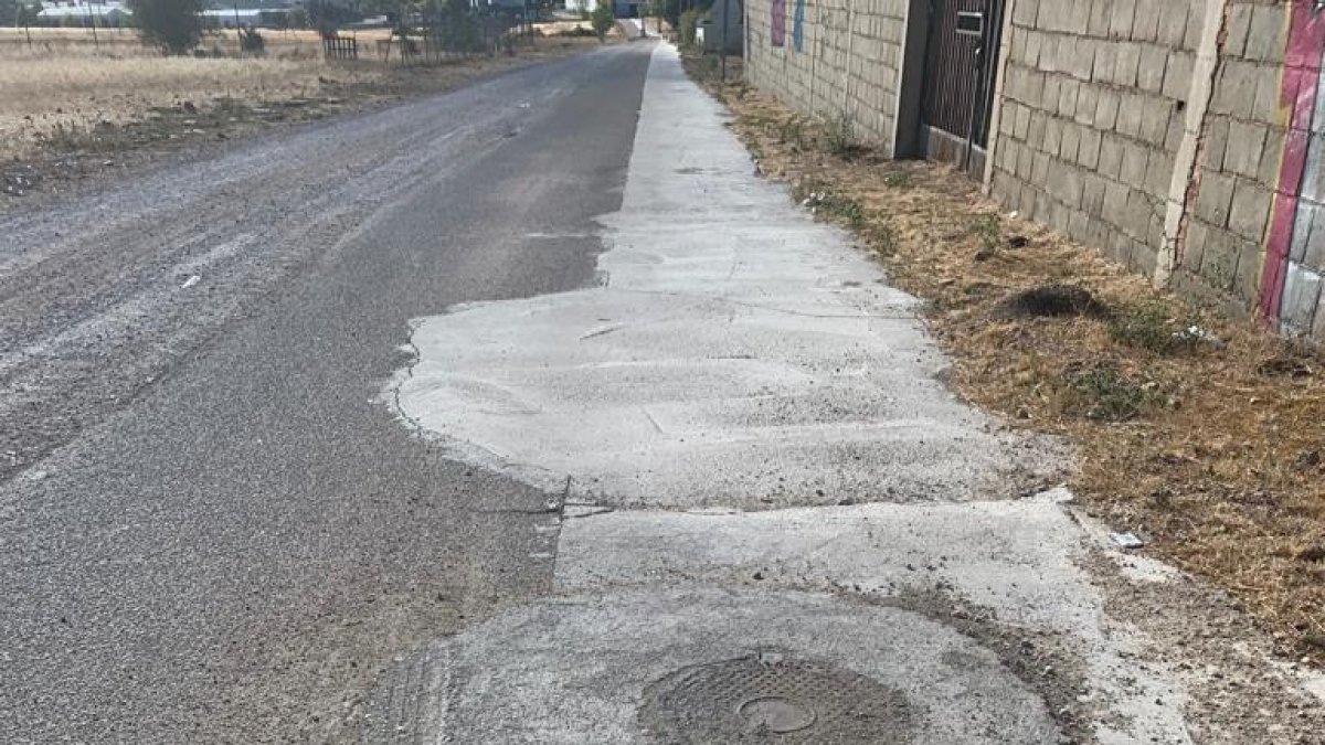 Bache en el carril bici. HDS