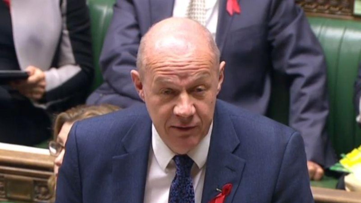 El secretario de estado británico, Damian Green, durante una sesión parlamentaria en Westminster.-AFP / HANDOUT (AFP)