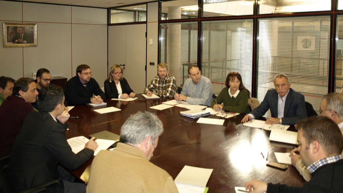 Asistentes a la reunión ayer en la UGAM-Cesefor