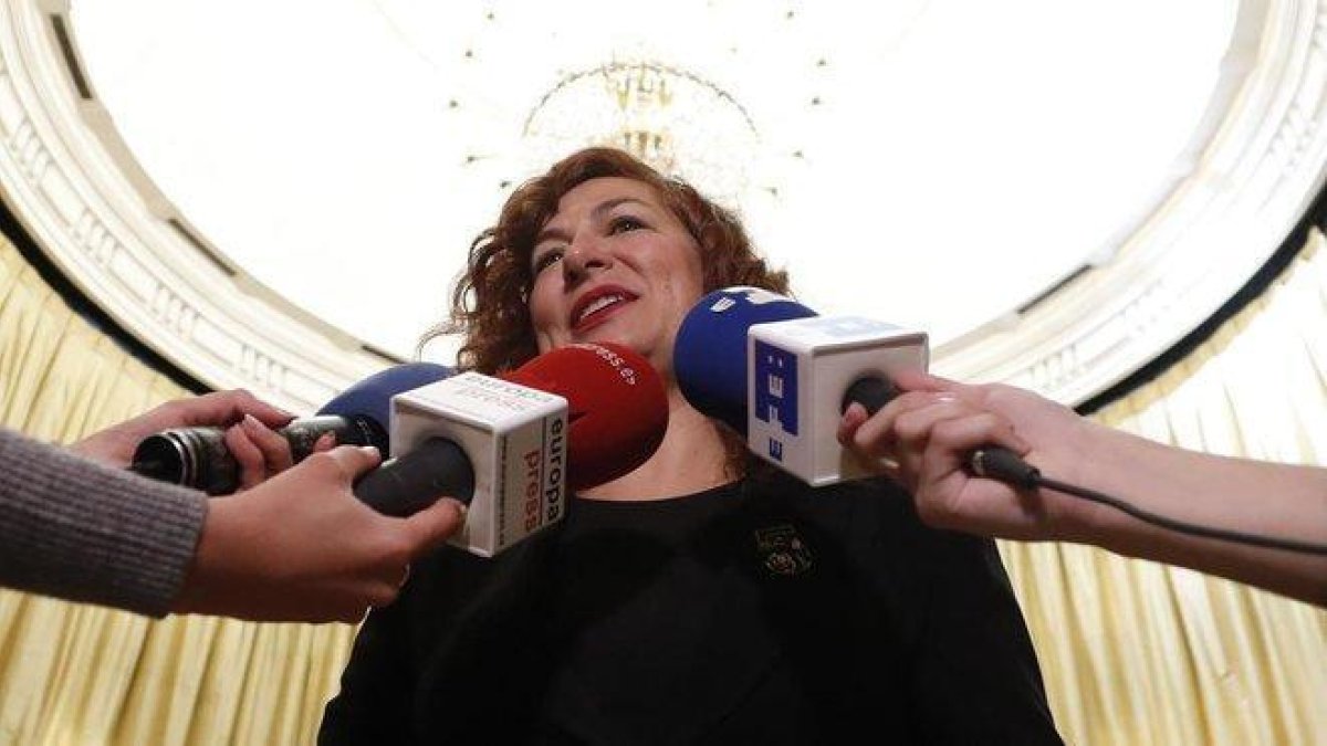 La presidenta de la SGAE, Pilar Jurado.-EFE / JAVIER LIZÓN
