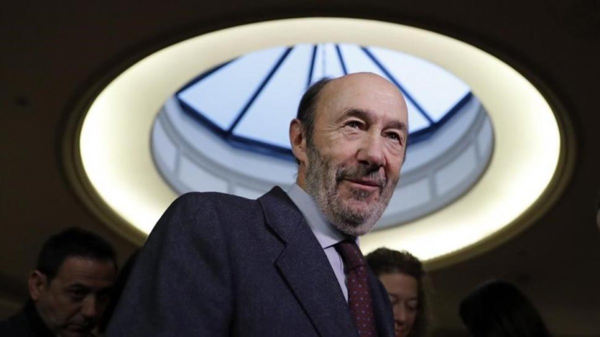 El exsecretario general del PSOE Alfredo Pérez Rubalcaba.-EFE / JUAN CARLOS HIDALGO