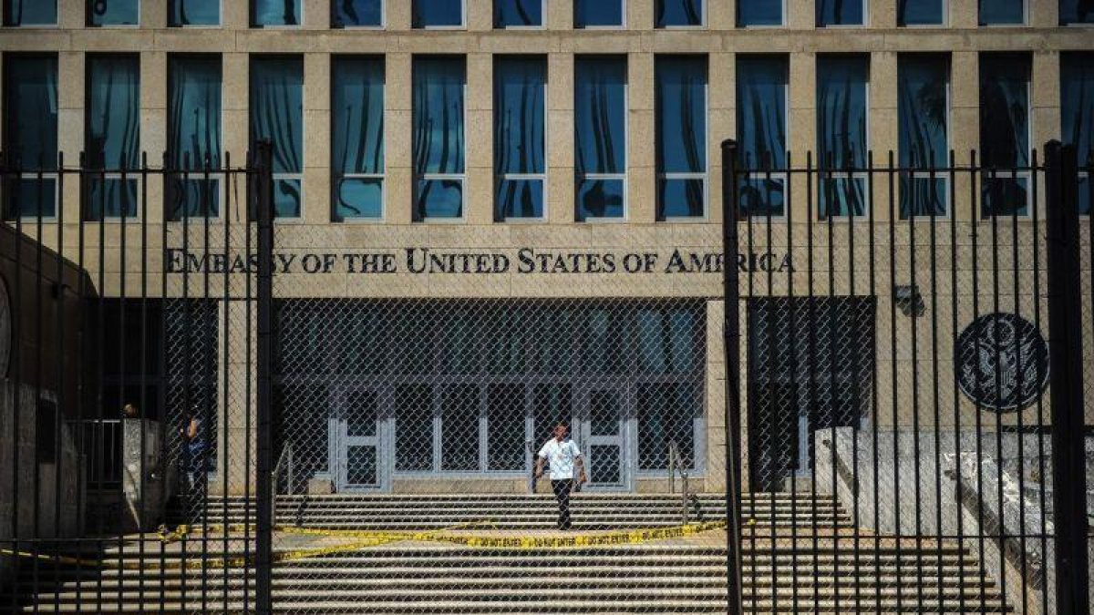 Embajada de EEUU en La Habana.-AFP