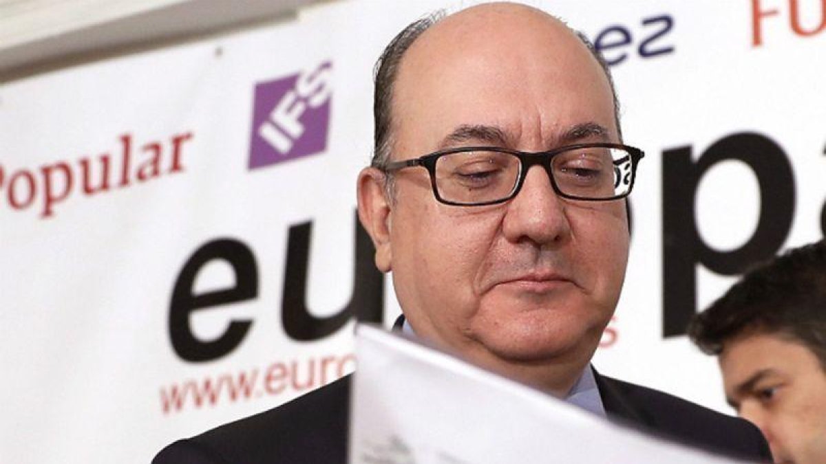 El presidente de la Asociación Española de Banca (AEB), José María Roldán.-EFE / SERGIO BARRENECHEA
