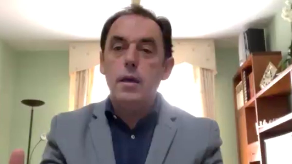 Benito Serrano ayer en rueda de prensa.-HDS