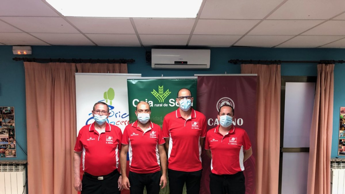 Integrantes del CA Numancia de billar. HDS
