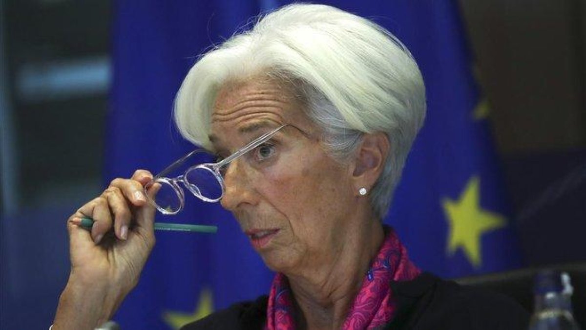 Christine Lagarde, en el Parlamento Europeo.-AP / FRANCISCO SECO