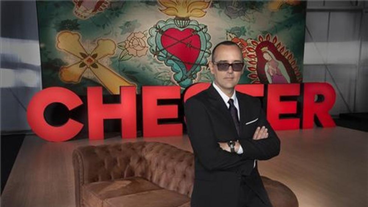 Risto Mejide, en el plató del programa 'Chester in love', de Cuatro.-