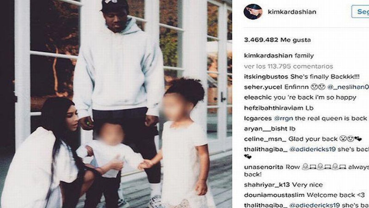 Kim Kardashian vuelve a Instagram después del asalto que sufrió en París.-EUROPA PRESS