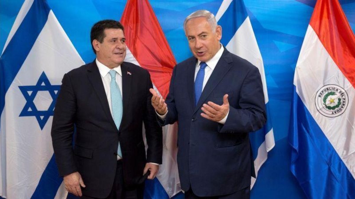 Horacio Cartes y Binyamin Netanyahu.-REUTERS / SEBASTIEN SCHEINER